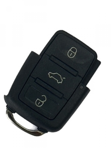 Volkswagen 3 Button Key Fob Case Shell-Golf Polo Sharan Transporter T5 Passat Etc